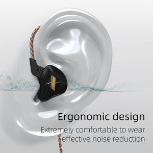 Nouveaux écouteurs <span class=keywords><strong>KZ</strong></span> EDX 1 dynamique HIFI Bass, écouteurs intra-auriculaires, moniteur intra-auriculaire, casque sport, réduction de bruit - Product Image 3