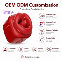 Vibrateur pour femmes, jouet sexuel rose à succion buccale, 9 modes de léchage et de succion, pour stimulation anale, clitoridienne et des mamelons