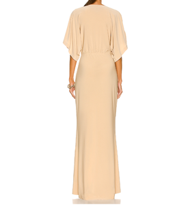 <span class=keywords><strong>2022</strong></span> verano OEM moda ligero Dolman mangas con detalle dividido cintura elástica Vestido Mujer fiesta - Product Image 3