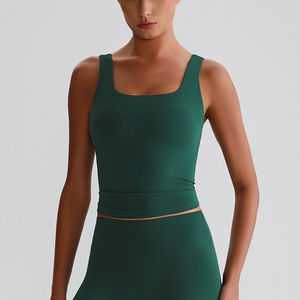 Longline Yoga yeleği yerleşik destekli sporcu sütyeni çıplak hissediyorum kayış üst Fitness geri spor giyim ve koşu egzersiz artırıcı - Product Image 6