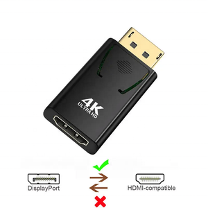 Adaptador de Pantalla DP a HDTV, Adaptador Pasivo Unidireccional Chapado en Oro de 24K, Compatible con <span class=keywords><strong>HP</strong></span> HDTV, AMD, NVIDIA, Dell GPU, PC de Escritorio - Product Image 2