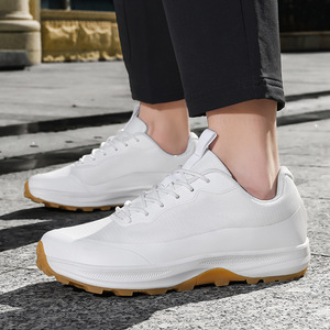Nouvelles chaussures de sport décontractées rétro pour hommes, de haute qualité, à semelle souple, avec soutien de la voûte plantaire, en cuir véritable - Product Image 1
