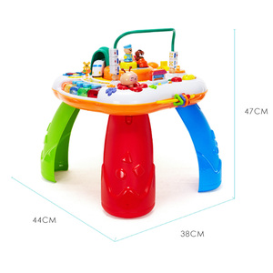 Interactieve Educatief Batterij Operated Activiteit Bureau Baby Scene Railway Musical Leren Tafel - Product Image 4