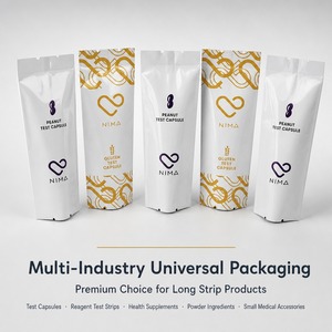 Aluminum Foil Biscuits Chocolate Wrapper Pouch Packaging Laminated Plastic Bags Snack Cookie Middle Sealing Packaging Bag - Product Image 2