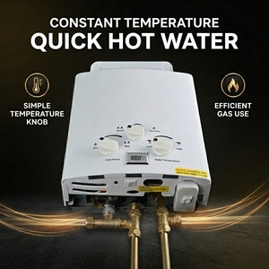LPG Propane Gas Water <strong>Heater</strong> 6L Portable Tankless Instant Hot Water <strong>Heater</strong> With Multiple Safety Protection - Product Image 4
