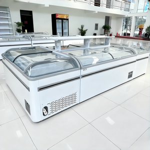 Congélateur coffre vitré pour supermarché, réfrigérateur îlot, réfrigérateurs compacts, équipement <span class=keywords><strong>de</strong></span> réfrigération commercial - Product Image 6