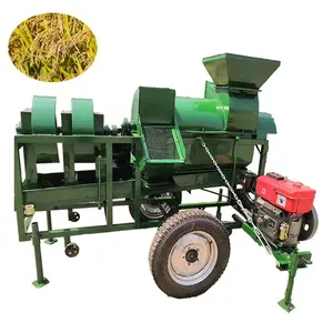 Trilladora de soja hecha en China, máquina desgranadora de soja