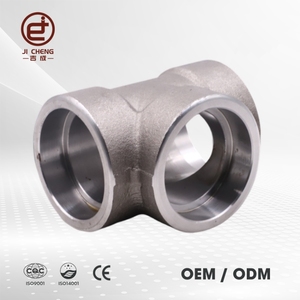 3000lb rèn Phụ kiện ống thép carbon cường độ cao 4x4x2 ổ cắm Hàn giảm Tee - Product Image 2