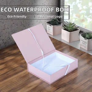 Eco-Friendly Biodegradable Waterproof Mailer Shipping Packaging Gift <b>Box</b> Custom Logo <b>Black</b> Small <b>Cardboard</b> Rectangular - Product Image 2