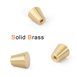Poignées en laiton massif, boutons métalliques de 15 mm, accessoires de quincaillerie pour meubles, poignées de porte, pour armoire de cuisine, table de chevet, <span class=keywords><strong>commode</strong></span>, armoire - Product Image 2