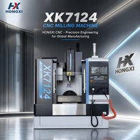 Centre d'usinage vertical XK7124 Fanuc CNC, broche BT40 simple, 220V, changeur d'outils automatique, certifié CE