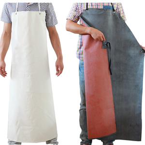 Tablier en caoutchouc à bavette grande taille pour femmes et hommes, pour usage en usine, aquaculture, restauration, cuisine et abattoir, sans manches - Product Image 1