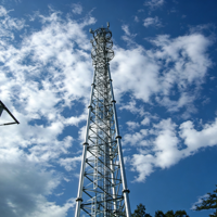 Tour de télécommunication en acier galvanisé à chaud à 3 pieds pour antenne, tour de station de base mobile, tour de signalisation télécom