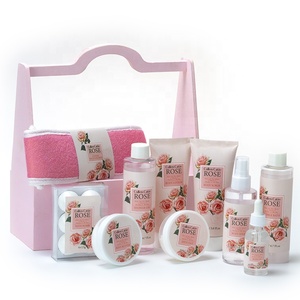 Ensemble de Douche Rose Personnalisé pour Femme – Soin Corporel Hydratant et Nettoyant – Cadeau de Saint-Valentin – Lotion Lavante Luxueuse pour les Mains – <span class=keywords><strong>Spa</strong></span> - Product Image 2
