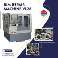 Torno Vertical para Reparación de Llantas de Aleación YUJIE VL26 con Pantalla Táctil de 15 Pulgadas