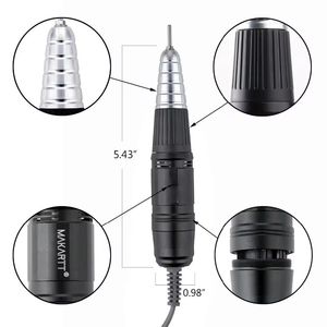 Pièce à main pour ponceuse à ongles pour machine Up200, lime électrique professionnelle pour retirer le vernis gel et le polygel, noir/blanc - Product Image 4