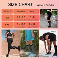 4 paires de chaussettes de compression en tricot pour femmes, soutien de la circulation pour infirmières, course à pied, athlétisme, voyage, ODM