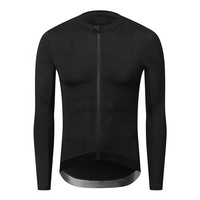 Maillot de cyclisme respirant à manches longues uni par sublimation populaire conception d'usine vêtements de cyclisme bon marché/haut de chemise