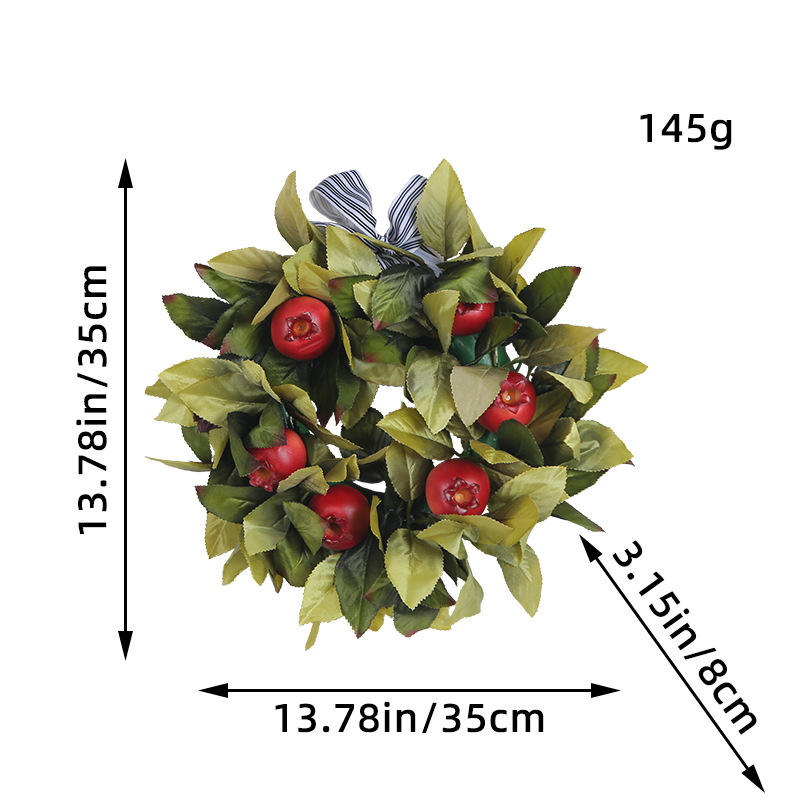 35cm Pomegranate Wreath