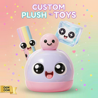 Jouets en gelée personnalisés OEM ODM, figurines de monstres en caoutchouc souple translucide, vente en gros, cadeau pour enfants