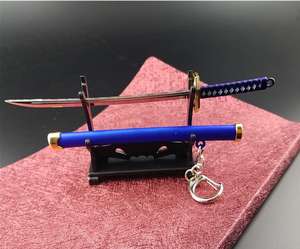 Porte-clés en acier inoxydable pour sabre katana, porte-outils, étui, porte-clés de voiture, cadeau Roronoa Zoro - Product Image 6