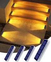 Lampe solaire LED étanche IP68 haute luminosité anti-corrosion avec angle de faisceau de 45° pour éclairage extérieur de terrasses, jardins, allées et escaliers