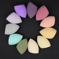 Éponges de maquillage en forme de goutte d'eau à découpe oblique, éponges de beauté, œufs de maquillage