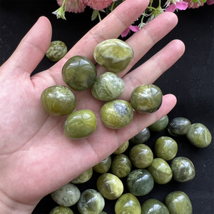 Natural Crystal Tumble <strong>Stone</strong> Healing Gemstone Green Xiuyan <strong>Jade</strong> Tumble <strong>Stone</strong> for Decoration - Product Image 4