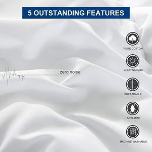 KHÁCH SẠN Phong Cách Dị Ứng Miễn Phí Siêu Mềm Microfiber Overfilled Trắng Ngỗng Xuống Thay Thế <span class=keywords><strong>Comforter</strong></span>, Duvet Chèn Với Góc Tab - Product Image 6