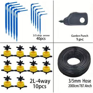 Système <span class=keywords><strong>d</strong></span>'arrosage automatique <span class=keywords><strong>de</strong></span> précision pour plantes succulentes <span class=keywords><strong>de</strong></span> <span class=keywords><strong>balcon</strong></span> F92, ensemble <span class=keywords><strong>de</strong></span> 3/5 fléchettes <span class=keywords><strong>goutte</strong></span>-à-<span class=keywords><strong>goutte</strong></span> capillaires, série PVC Giclee - Product Image 4