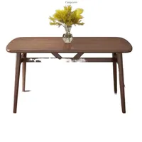 Ensemble table et chaises design moderne et épuré en fer et bambou, style corne de taureau, pour petits appartements et salons, vente en gros usine