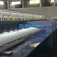 ZHIYU Máquina de Coser Computarizada de Alta Velocidad con Motor, 23 Cabezales, 9 Agujas, 4 Cuentas, 2 Dispositivos de Cordón, Multifuncional Plana Automática