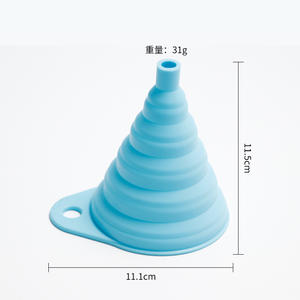 Accesorios de Cocina, Embudo de Silicona Plegable, Mini Botella de Agua Personalizada para Llenado, Transferencia de Líquidos, 10 Piezas Multicolores - Product Image 4