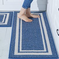 Cushioned 2 Pieces Set Washable Mats and Rugs Floor Cooking Tools Kitchen Carpet Custom Design CLASSIC Rectangle Absorbent 100m2