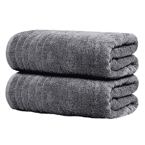 Lot de serviettes de bain en coton, épaisses, douces, naturelles, absorbantes, surdimensionnées, écologiques, vente en <span class=keywords><strong>gros</strong></span> - Product Image 1
