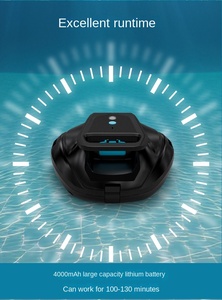 Underwater Wall <b>Robotic</b> Cordless Pool Vacuum Cleaner for Flat Floor Swimming Pools with Automatic Cleaning - Product Image 3