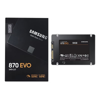 SSD SATA III 870 EVO 1TB 2.5 inci Internal Solid State Drive 500g Upgrade Memori Penyimpanan PC Laptop untuk IT Pros dan Creator MZ-77E1T0B