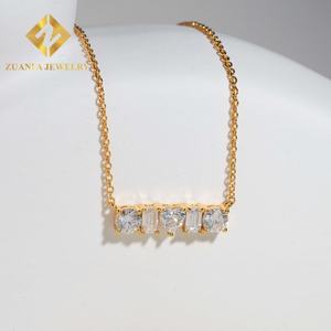 Collier pendentif en argent sterling 925, nouveau style, bijoux tendance, serti de moissanite, passe le testeur de diamants - Product Image 2