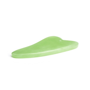 En stock! Naturel vert jade xiuyan corne de buffle guasha gua sha outil avec des sacs-cadeaux - Product Image 6