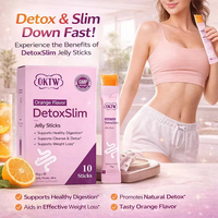 Bâtonnets de gelée détox OKTW saveur orange, complément alimentaire pour la perte de poids, la digestion et la purification