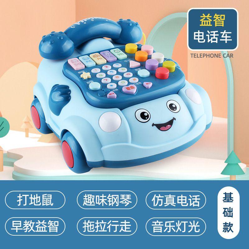 78921 téléphone d'éducation précoce-bleu-piles non incluses