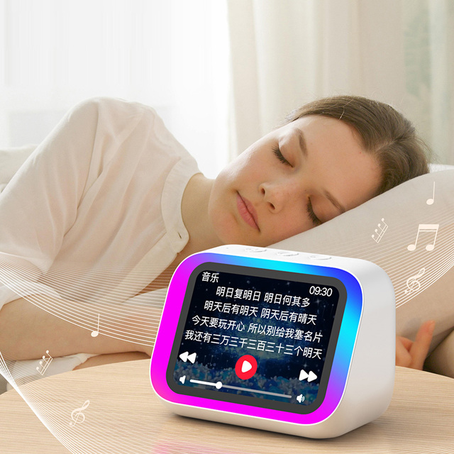 TF26 Pro Smart Speaker RGB Lights Music Player Alarm Clock APP Control for 5.2 5-10W Output Power Home Bedroom Living Room