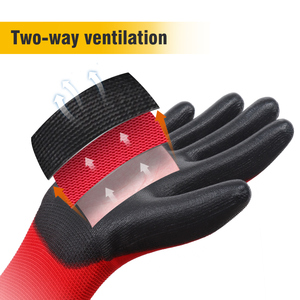 Guantes de Seguridad XINGYU al por Mayor, Certificación CE EN388, Recubrimiento de <span class=keywords><strong>PU</strong></span> de Calibre 13, Guantes de Trabajo Finos y Flexibles para Jardinería, Construcción y Electrónica - Product Image 2