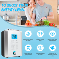 Ioniseur d'eau alcaline à usage domestique, eau Kangen, avec 5 plaques en titane avec revêtement en platine, purificateur d'eau