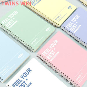 สมุดโน้ตปกแข็งแบบสันห่วงเรียบง่าย พิมพ์ลาย A5 หลากสี สำหรับใช้ในโรงเรียน ขายส่ง - Product Image 2