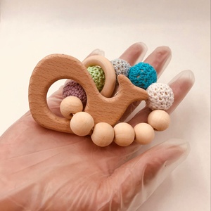 Jouets <span class=keywords><strong>de</strong></span> <span class=keywords><strong>dentition</strong></span> en bois <span class=keywords><strong>de</strong></span> hêtre naturel <span class=keywords><strong>de</strong></span> haute qualité, perles en bois biologique, Bracelet <span class=keywords><strong>de</strong></span> <span class=keywords><strong>dentition</strong></span> pour bébé - Product Image 4