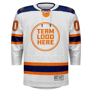 Jersey Hoki Bordir Logo Kustom 100% Poliester Bernapas untuk Dewasa, Latihan, Tali, Layanan OEM, Peregangan Empat Arah, Kustom - Product Image 3