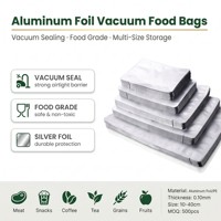 Sacs sous vide en aluminium en gros, qualité alimentaire, scellés sur trois côtés, pochettes composites PET AL PE pour snacks et noix, grandes tailles, vente en gros usine