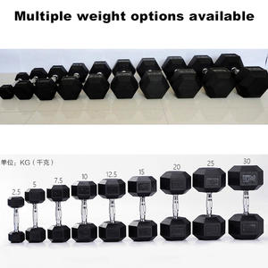 ชุดดัมเบลยางหกเหลี่ยมสีดำพร้อมโลโก้สั่งทำ พร้อมชั้นวาง น้ำหนัก 105 กก. 135 กก. 165 กก. ชุดดัมเบลสำหรับยิมเชิงพาณิชย์ สำหรับฟิตเนสและยกน้ำหนัก - Product Image 4