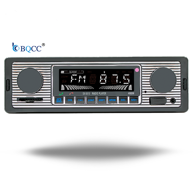 BQCC 1Din MP3 Car Radio FM USB TF AUX Input Stereo Radio Handsfree  AI Voice Phone Charging Multimedia Audio Player5513